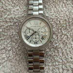 Michael Kors Silver Chronograph Watch